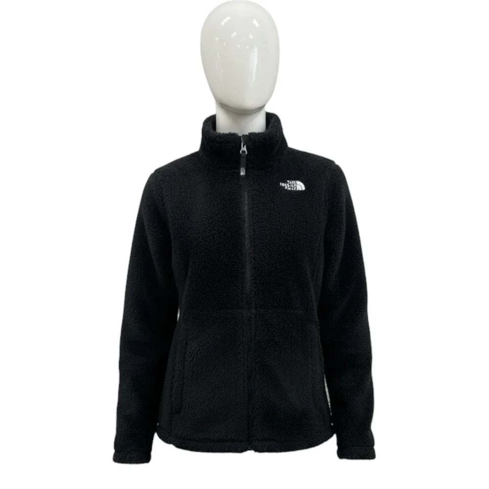 The North Face‎ Girls Fleece Jacket Black Full Zip Size Large 14 16